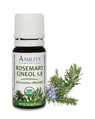 Amrita 4741 Rosemary 1.8 Cineol, 1/3oz, Certified Organic