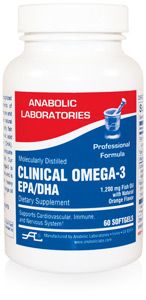 Anabolic Labs 0129 Clinical Omega-3 Fish Oil EPA/DHA Softgel
