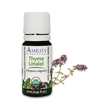 4941-1/3oz, Amrita Thyme, Linalol, Certified Organic