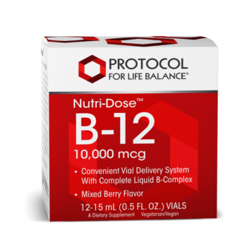 Nutridose, B-12 10,000mcg Vials - Protocol for Life Balance