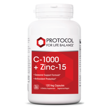 C-1000 Zinc Immunity 15mg - Protocol for Life Balance