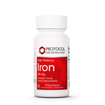 Iron Bisglycinate 36mg High Potency - Protocol for Life Balance