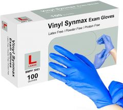 Synmax Vinyl Exam Gloves - 100 Gloves/Box
