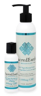 Sacred Earth CBD Vegan Massage Lotion 