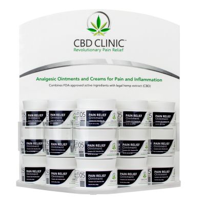 CBD CLINIC™ Fully Loaded Level 5 Display - 15 Jars of Level 5 - LEVEL 5 ONLY