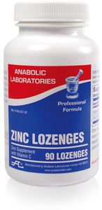 Anabolic Labs 0627 Zinc Lozenges, Orange with Vitamin C